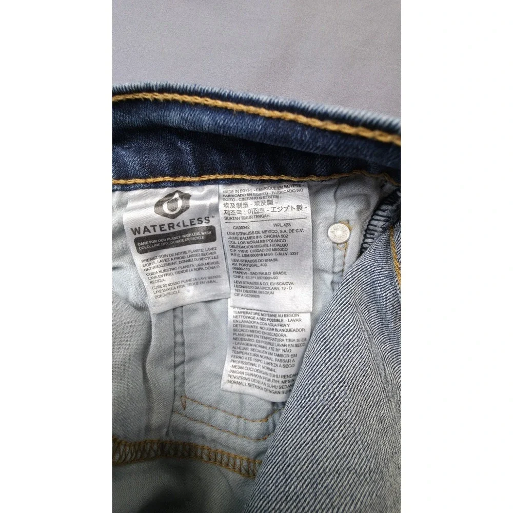 Levi's 505 Men's Jeans 34x29 Medium‎ Wash Regular Fit Straight Leg Denim WPL423